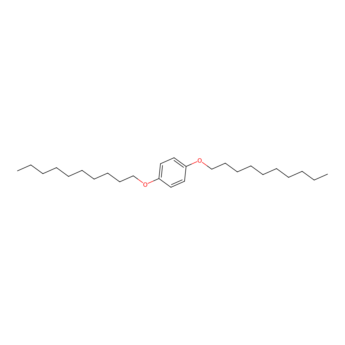 1,4-Bis(decyloxy)benzene molecular structure, CAS 129236-97-1