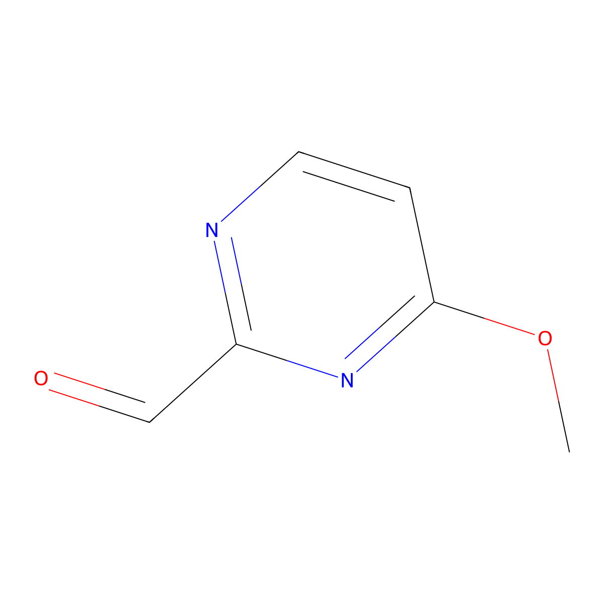 4-Methoxypyrimidine-2-carbaldehyde molecular structure, CAS 1292369-35-7