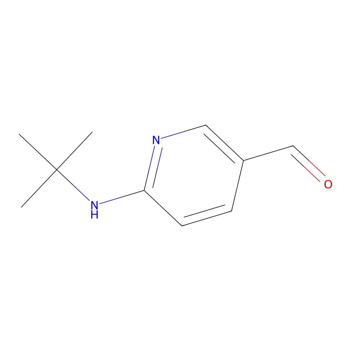 6-(tert-Butylamino)nicotinaldehyde molecular structure, CAS 1292369-39-1