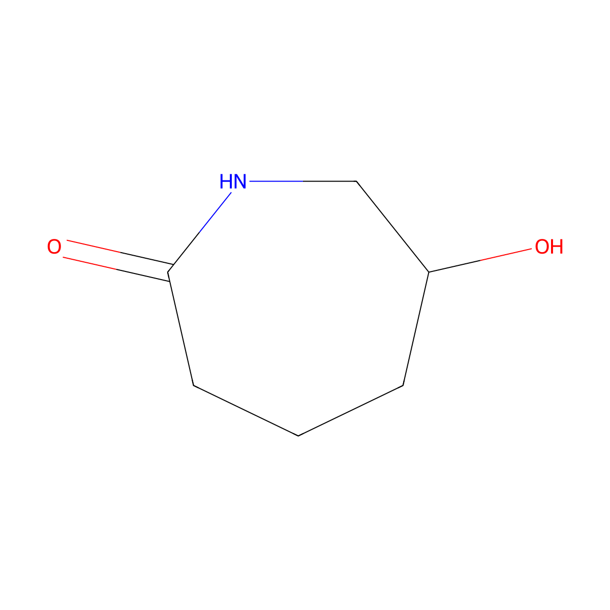 6-Hydroxyazepan-2-one molecular structure, CAS 1292369-55-1