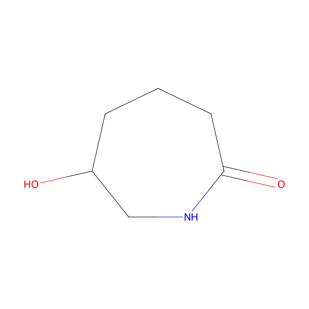 6-Hydroxyazepan-2-one molecular structure, CAS 1292369-55-1