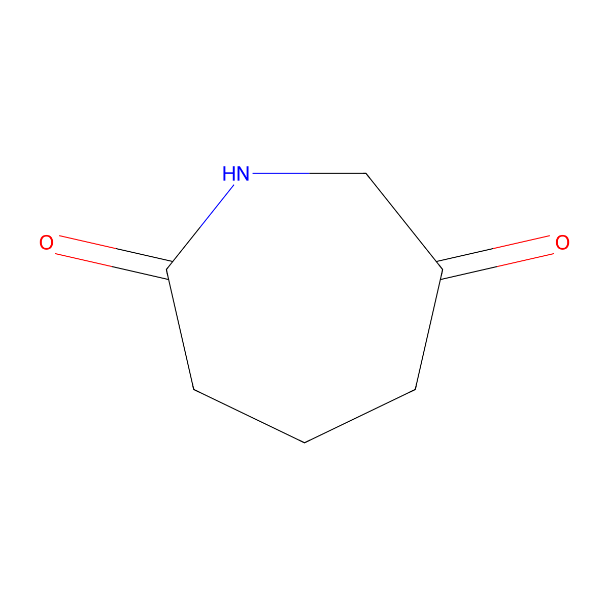 Azepane-2,6-dione molecular structure, CAS 1292369-74-4