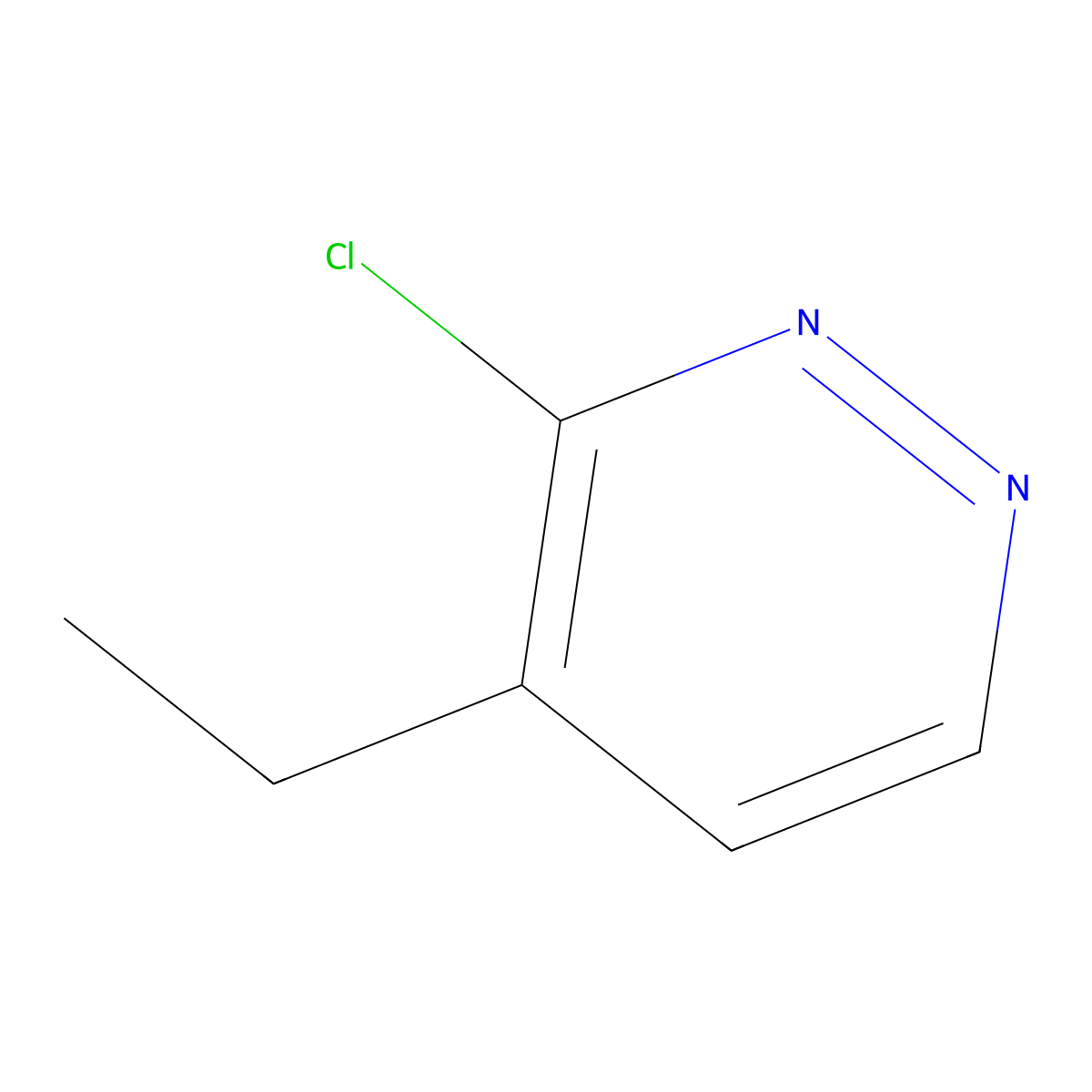 3-Chloro-4-ethylpyridazine molecular structure, CAS 1292369-86-8