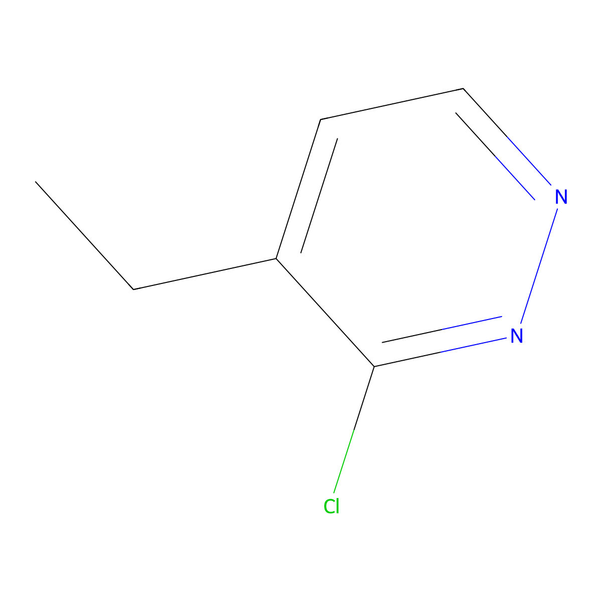 3-Chloro-4-ethylpyridazine molecular structure, CAS 1292369-86-8