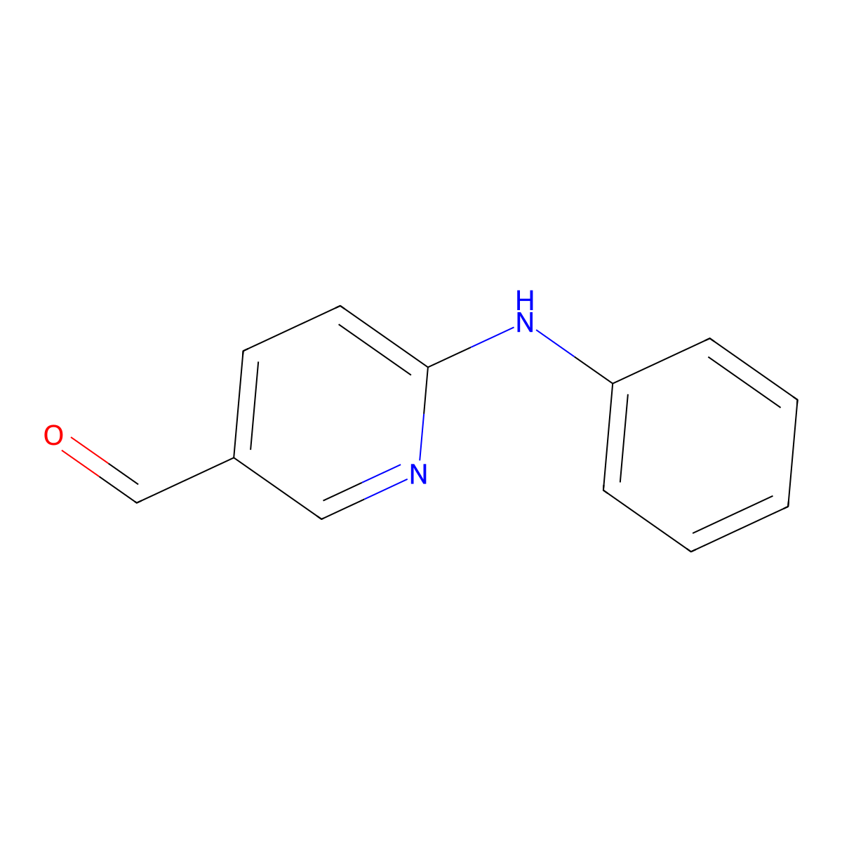 6-(Phenylamino)nicotinaldehyde molecular structure, CAS 1292370-14-9