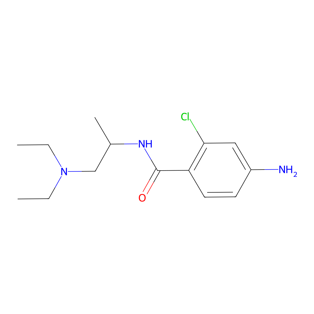 4-amino-2-chloro-N-[1-(diethylamino)propan-2-yl]benzamide molecular structure, CAS 1292489-10-1