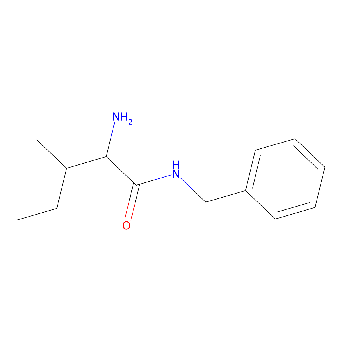 (2S,3S)-2-Amino-N-benzyl-3-methylpentanamide molecular structure, CAS 129253-02-7