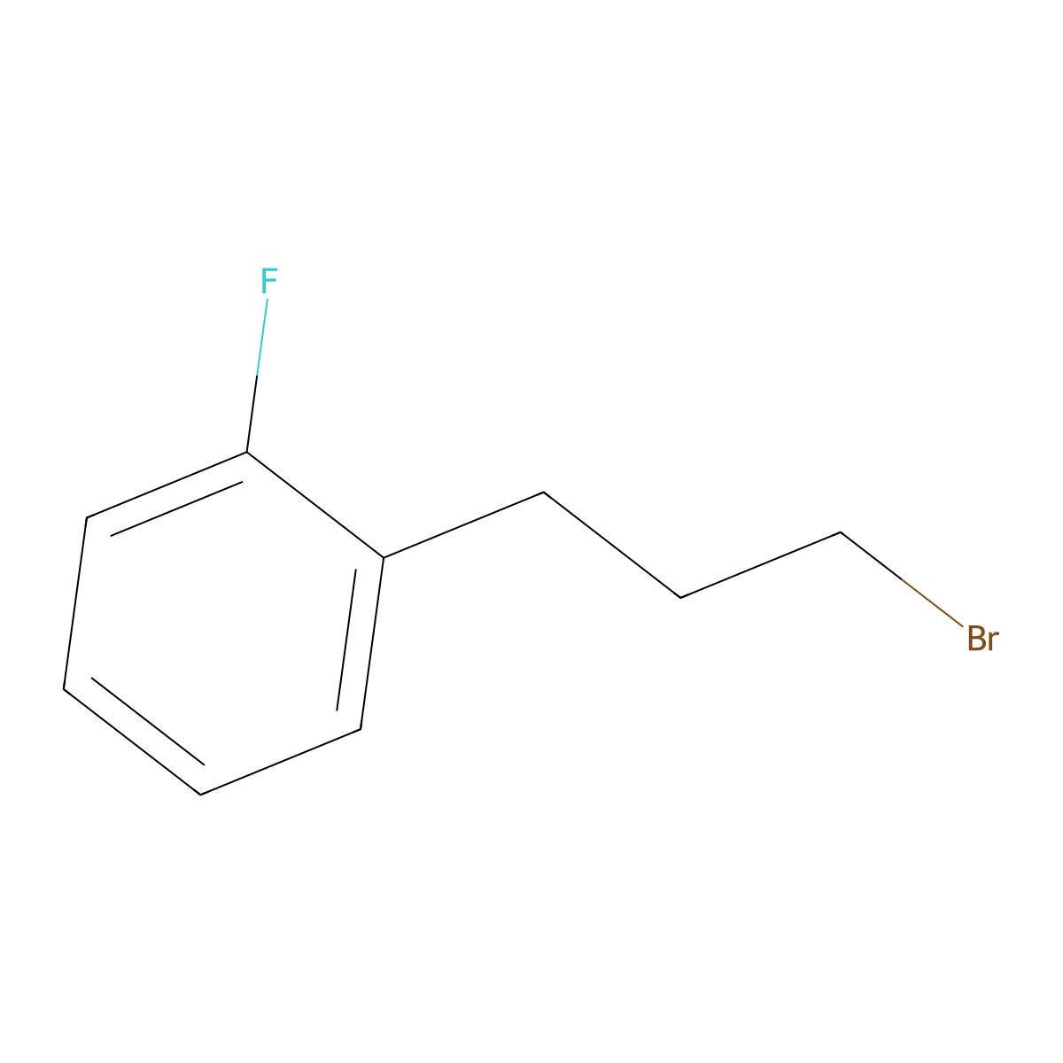 1-(3-Bromopropyl)-2-fluorobenzene molecular structure, CAS 129254-75-7