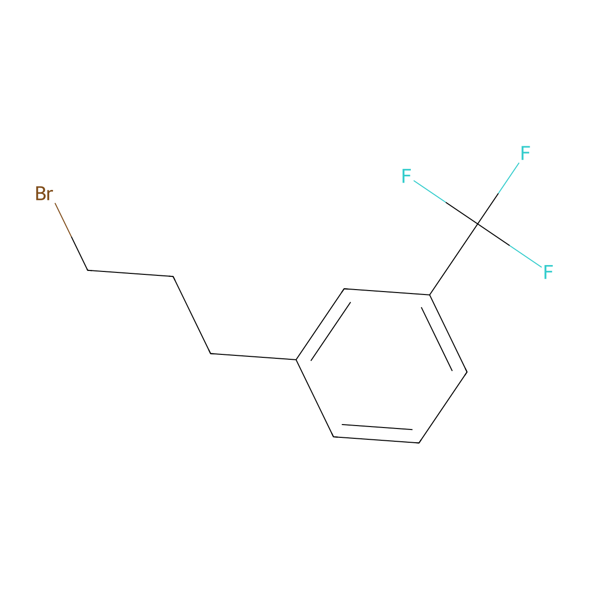 1-(3-Bromopropyl)-3-(trifluoromethyl)benzene molecular structure, CAS 129254-76-8