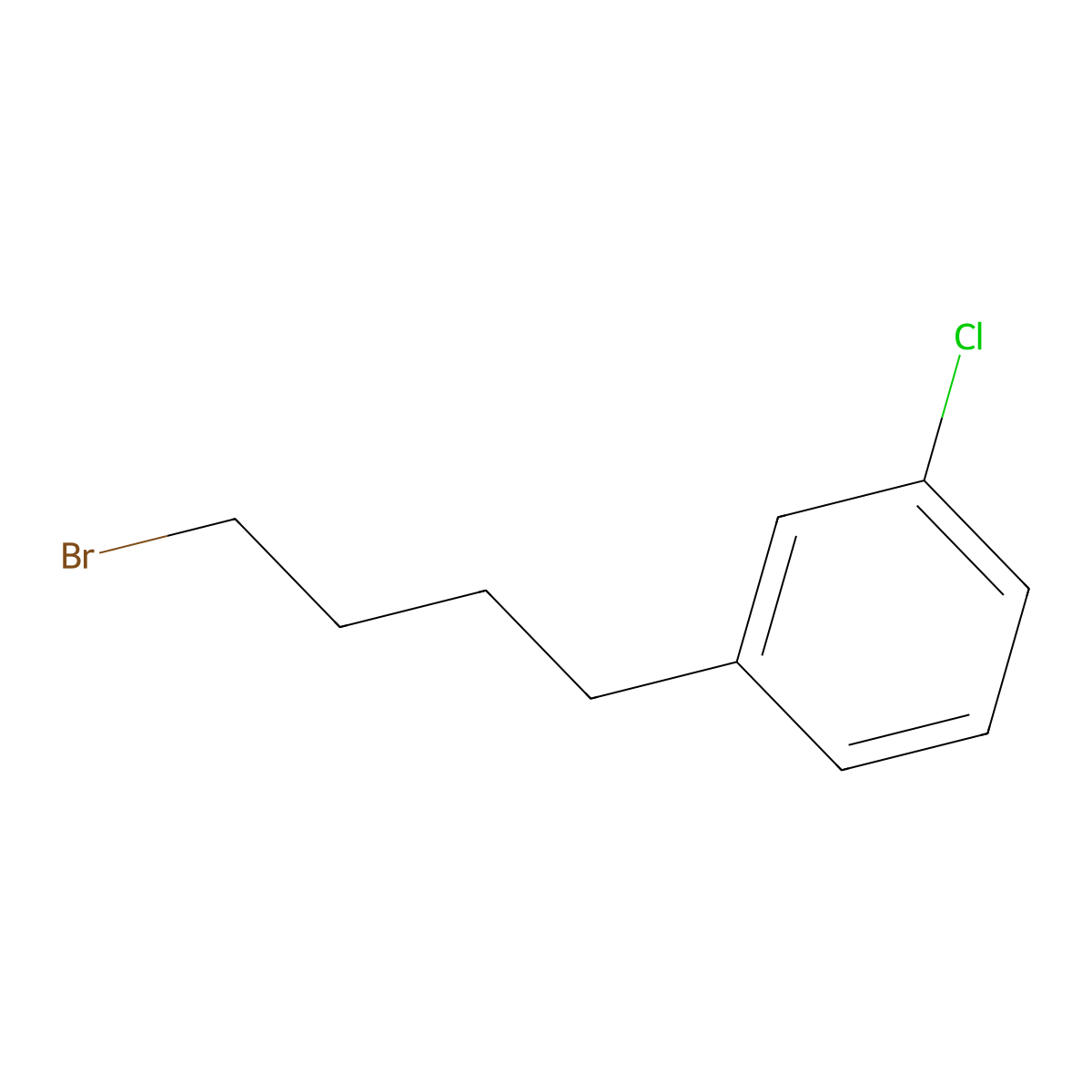 1-(4-Bromobutyl)-3-chlorobenzene molecular structure, CAS 129254-79-1