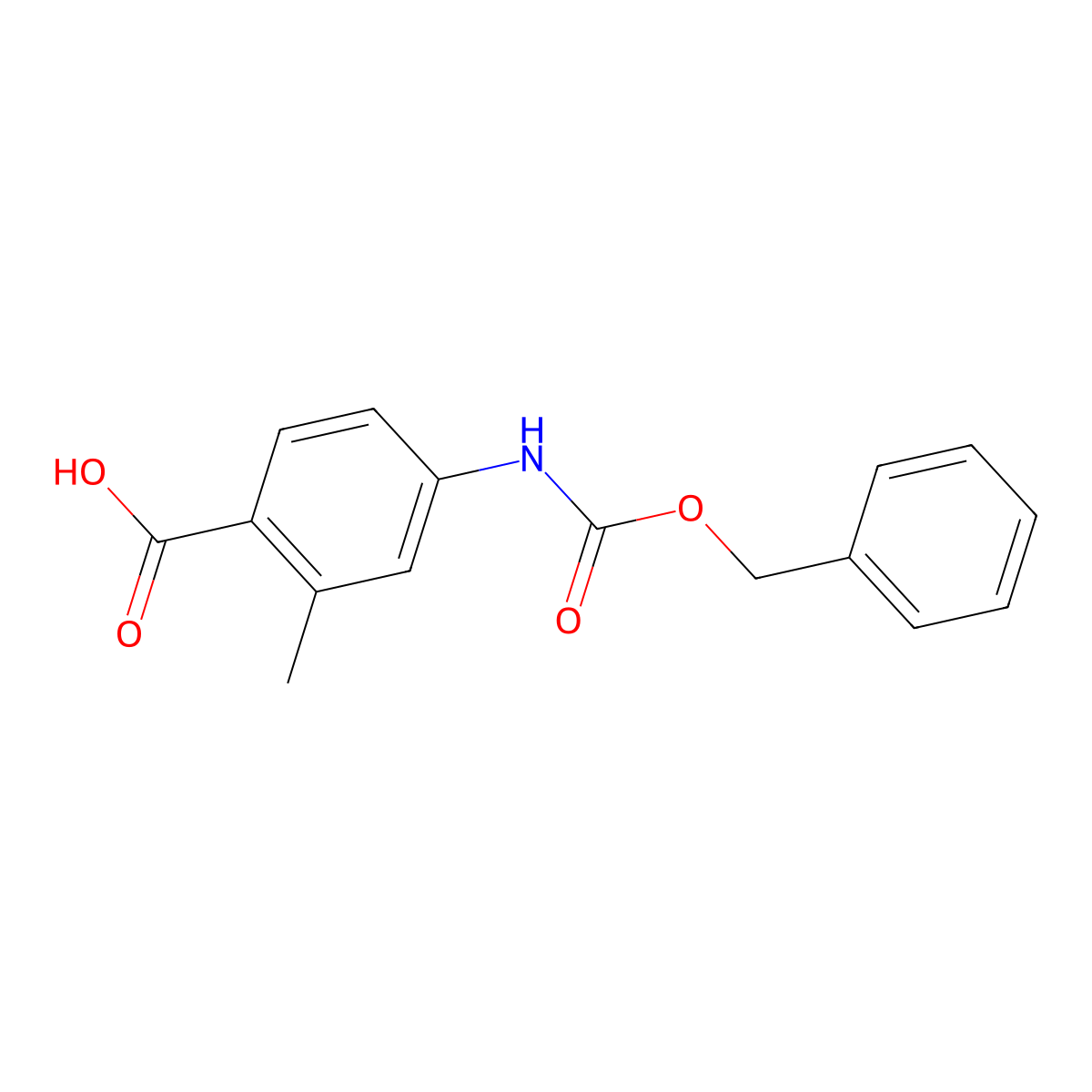 4-(((Benzyloxy)carbonyl)amino)-2-methylbenzoic acid molecular structure, CAS 1292567-05-5