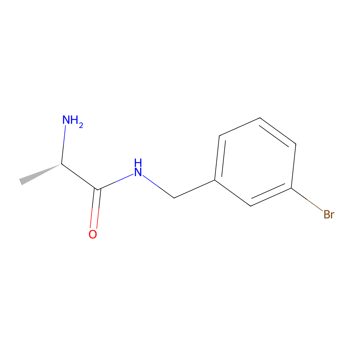 (S)-2-Amino-N-(3-bromo-benzyl)-propionamide molecular structure, CAS 1292621-21-6