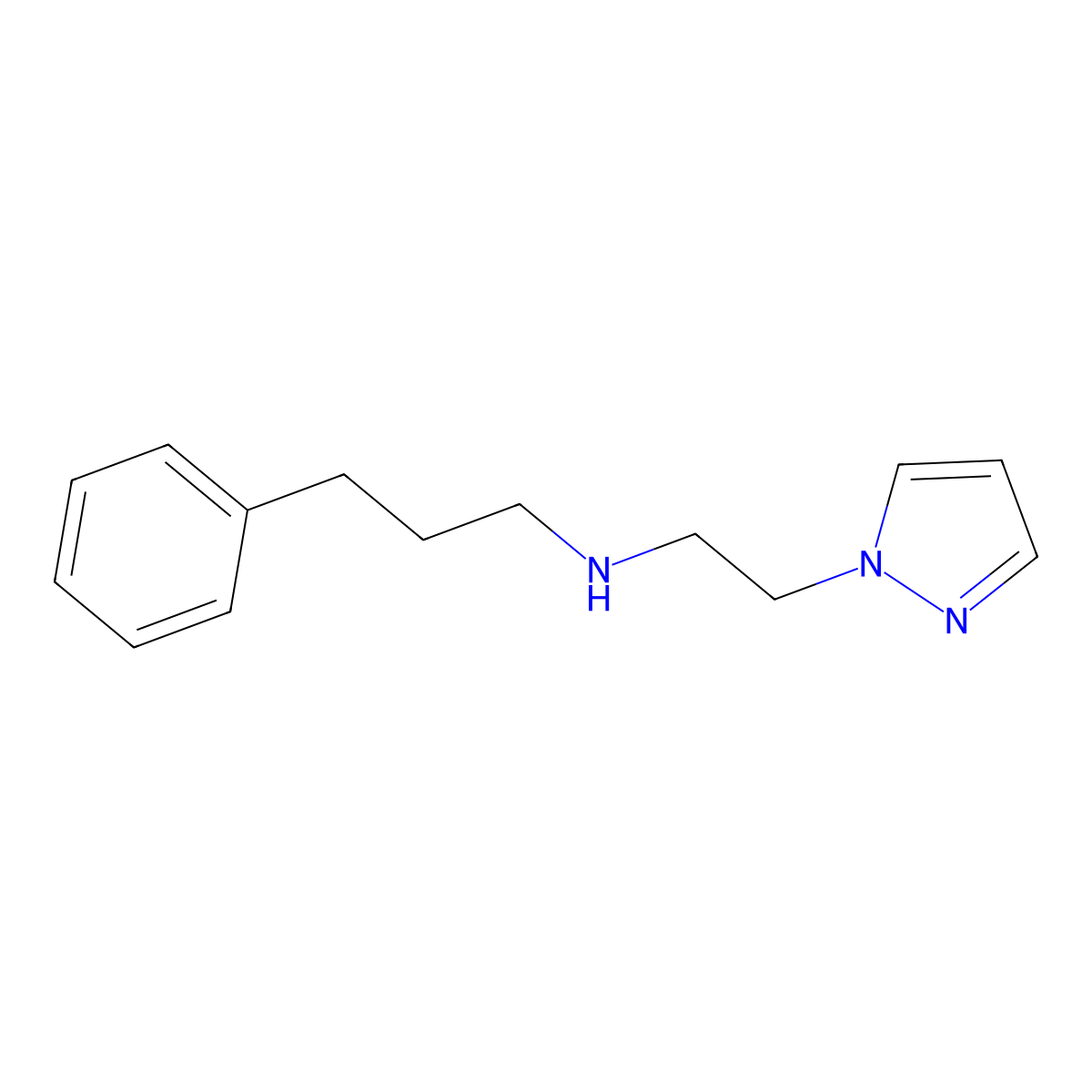 n-(2-(1h-Pyrazol-1-yl)ethyl)-3-phenylpropan-1-amine molecular structure, CAS 1292631-31-2