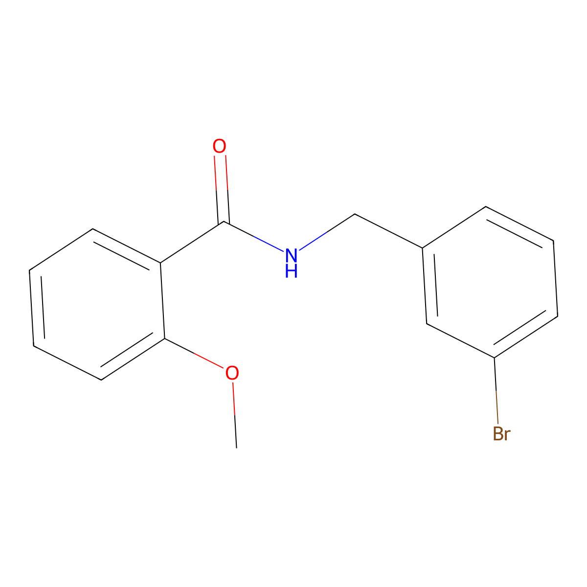 N-[(3-bromophenyl)methyl]-2-methoxybenzamide molecular structure, CAS 1292632-08-6