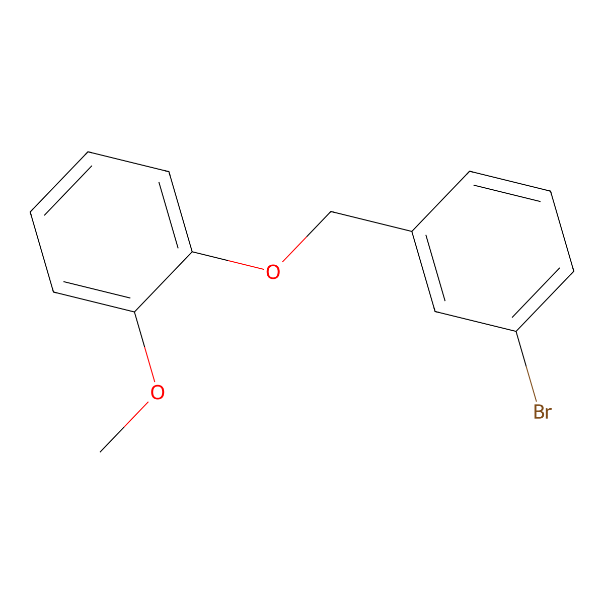 3-Bromobenzyl-(2-methoxyphenyl)ether molecular structure, CAS 1292667-87-8