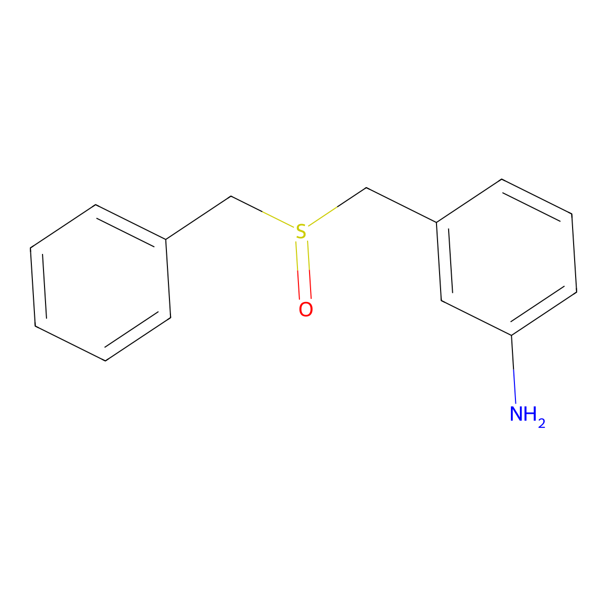 3-(Phenylmethanesulfinylmethyl)aniline molecular structure, CAS 1292690-62-0