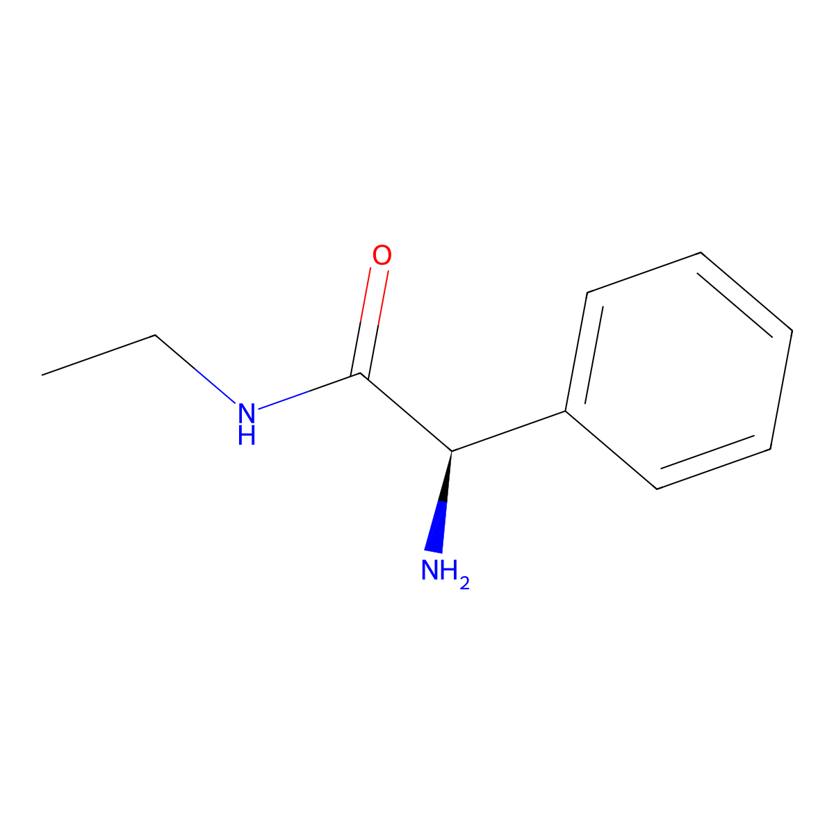 (2R)-2-Amino-N-ethyl-2-phenylacetamide molecular structure, CAS 1292746-61-2