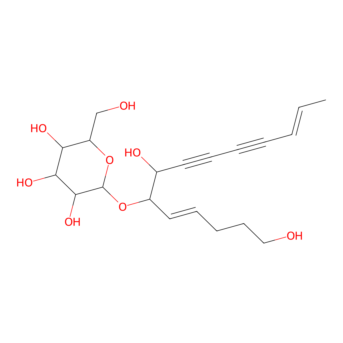 Lobetyolin molecular structure, CAS 129277-38-9