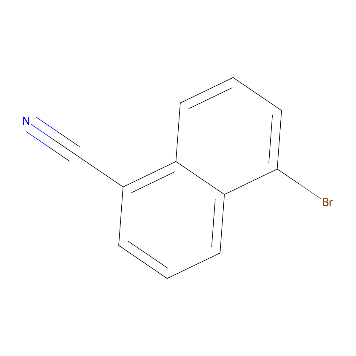 5-Bromonaphthalene-1-carbonitrile molecular structure, CAS 129278-20-2