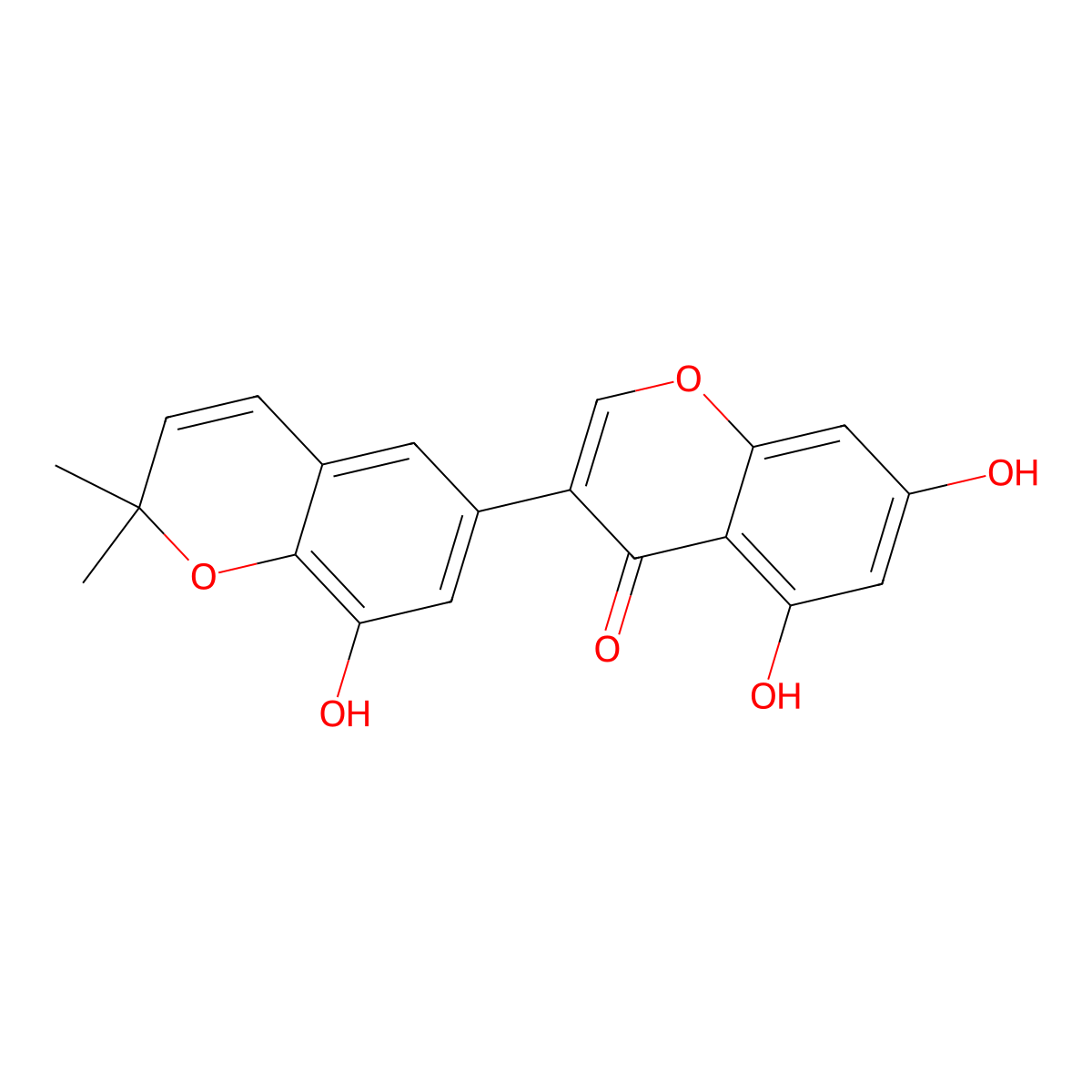 Semilicoisoflavone B molecular structure, CAS 129280-33-7