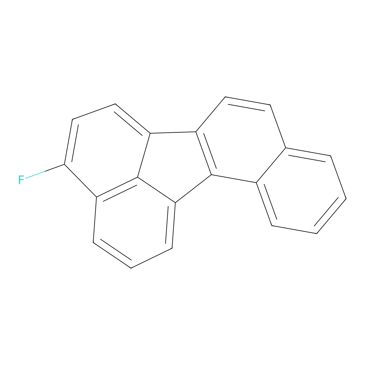 4-Fluorobenzo(j)fluoranthene molecular structure, CAS 129286-36-8