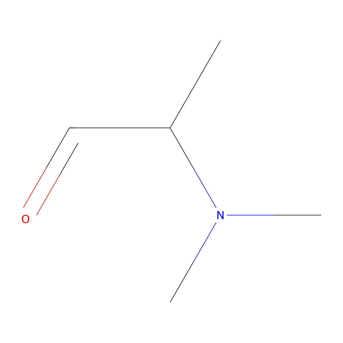2-(Dimethylamino)propanal molecular structure, CAS 129286-73-3