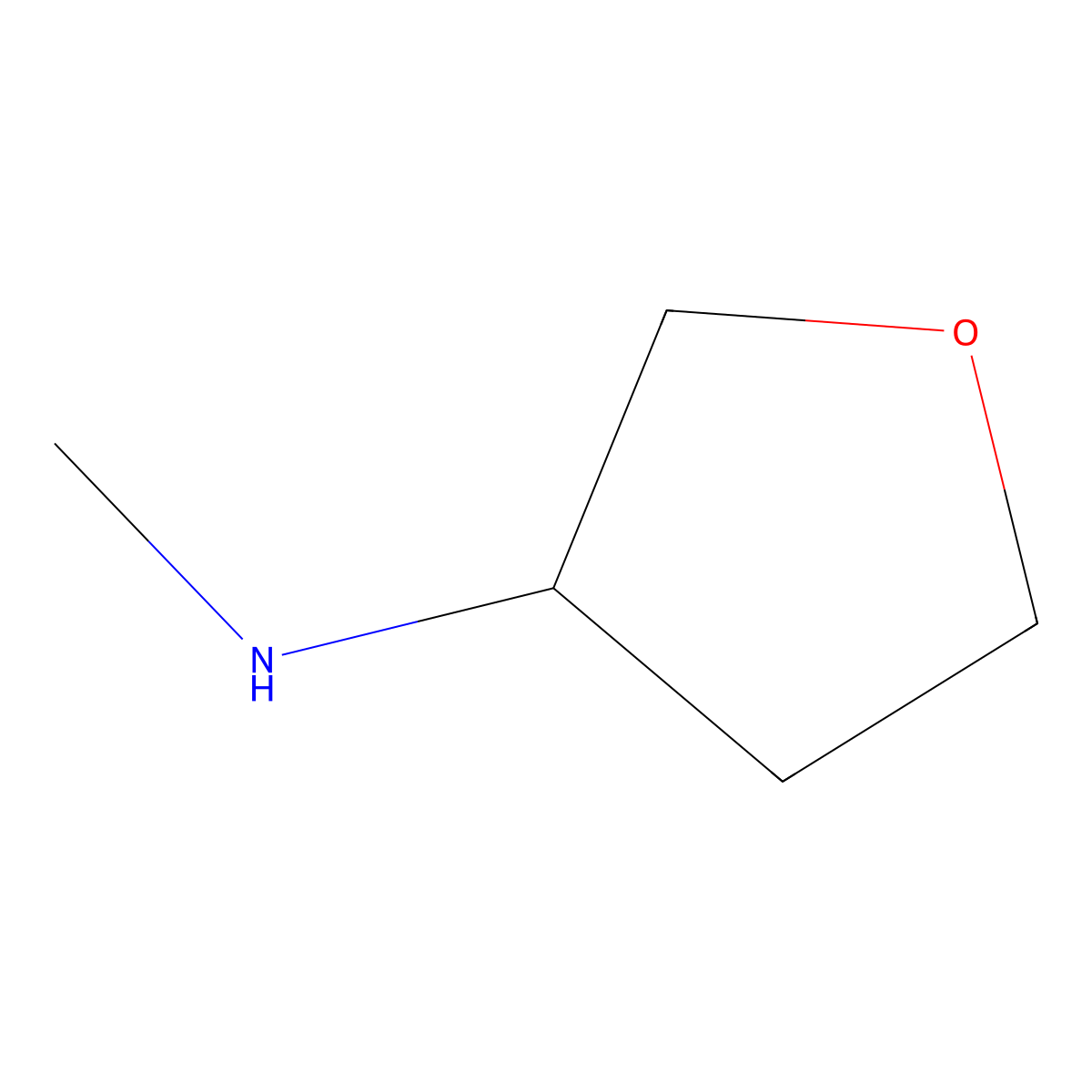 (R)-N-methyltetrahydrofuran-3-amine molecular structure, CAS 1292902-59-0
