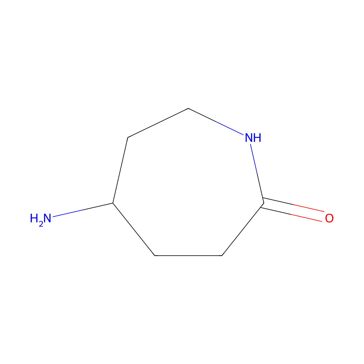 5-Aminoazepan-2-one molecular structure, CAS 1292902-63-6