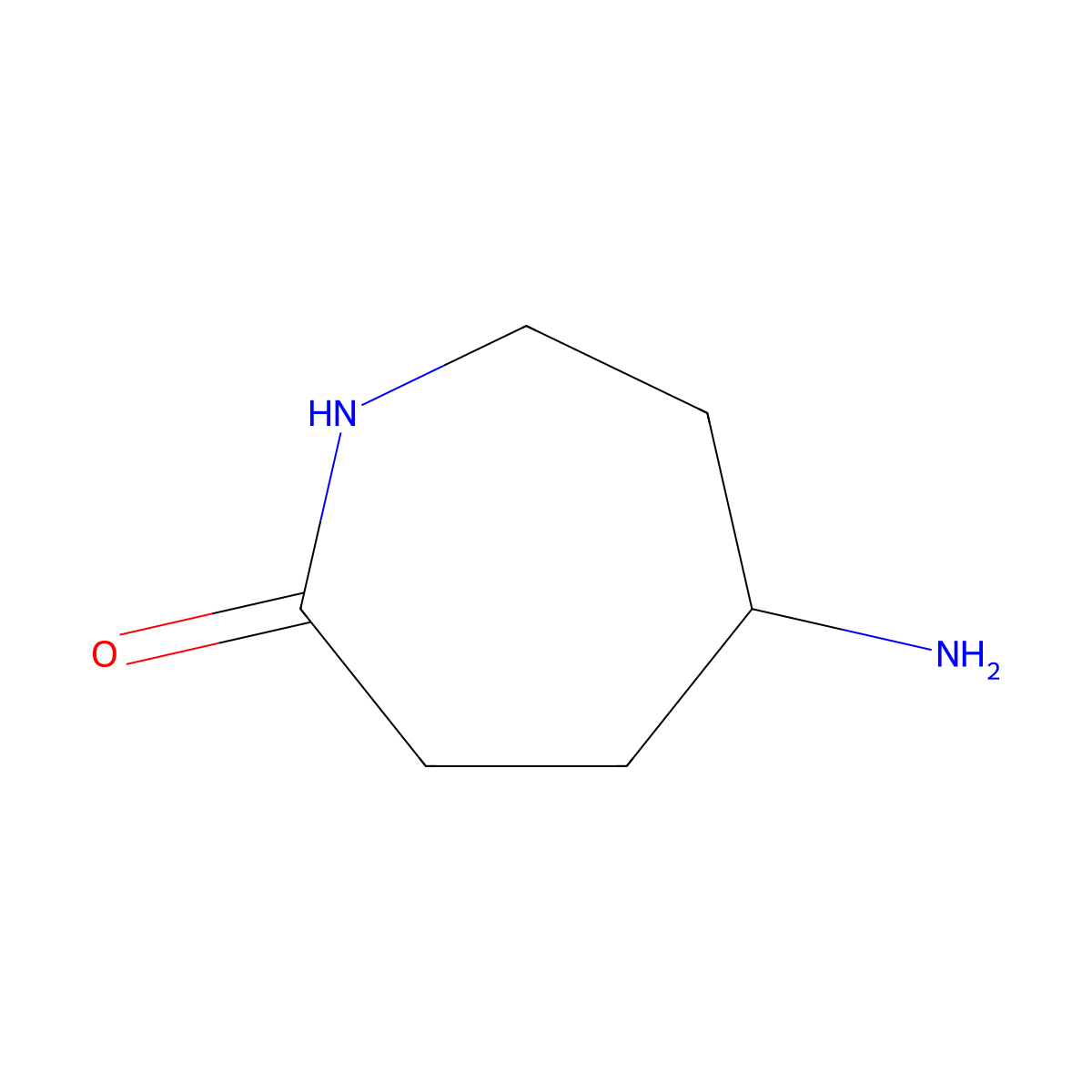 5-Aminoazepan-2-one molecular structure, CAS 1292902-63-6