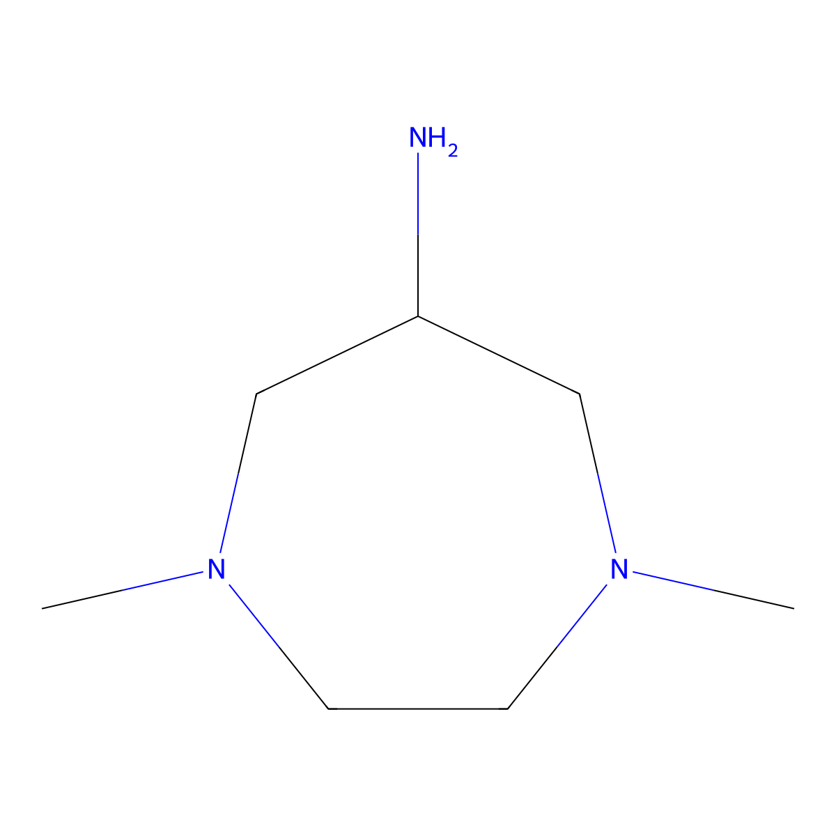 1,4-Dimethyl-1,4-diazepan-6-amine molecular structure, CAS 129295-47-2