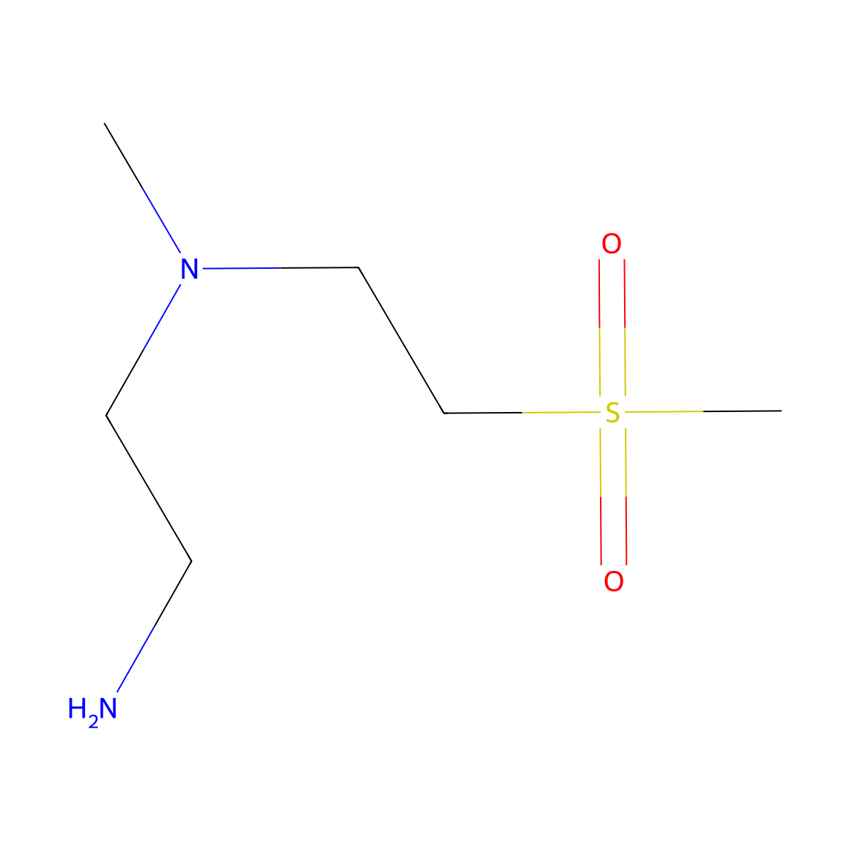 (2-Aminoethyl)(2-methanesulfonylethyl)methylamine molecular structure, CAS 1292994-54-7