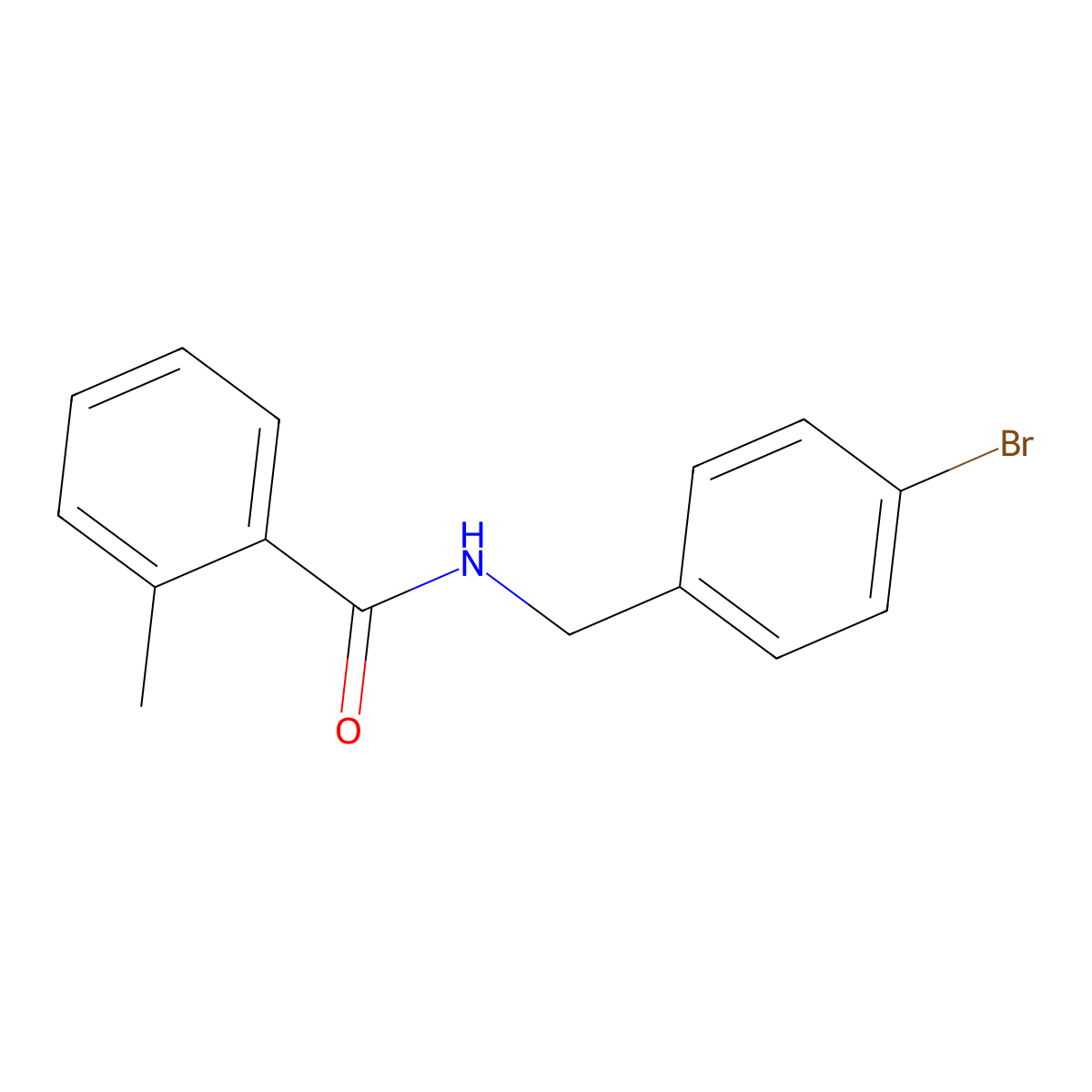 N-[(4-bromophenyl)methyl]-2-methylbenzamide molecular structure, CAS 1293032-51-5