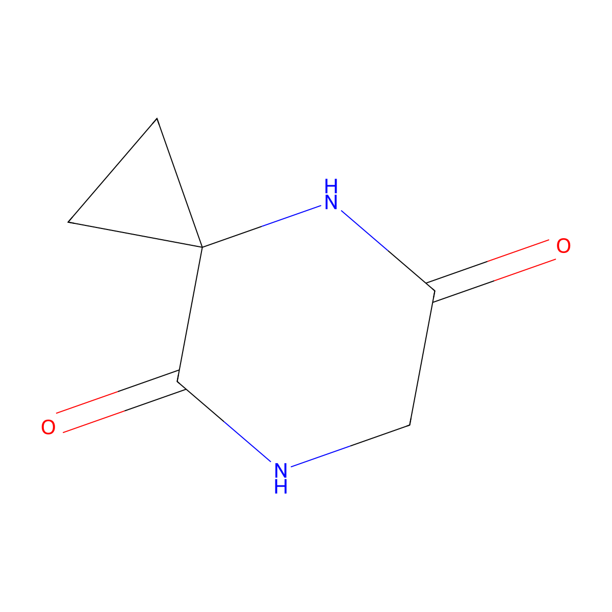 4,7-Diazaspiro[2.5]octane-5,8-dione molecular structure, CAS 129306-17-8