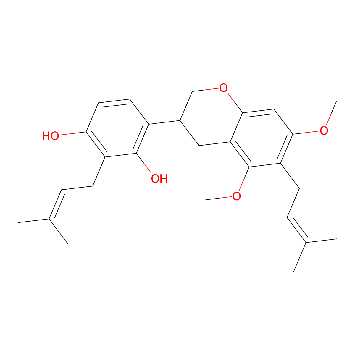 Licorisoflavan A molecular structure, CAS 129314-37-0