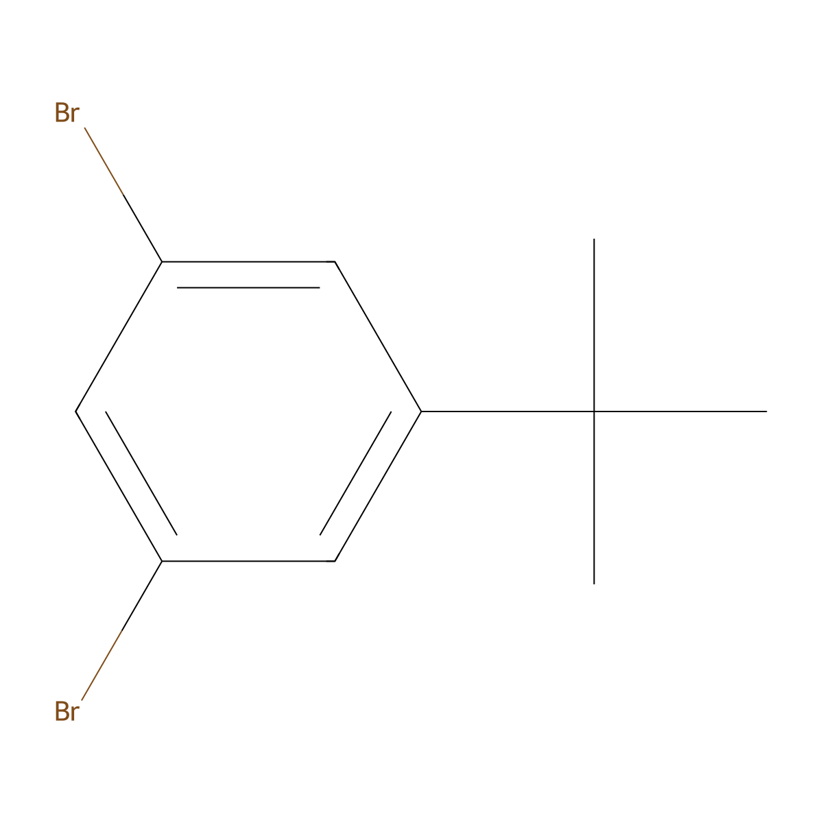 1,3-Dibromo-5-tert-butylbenzene molecular structure, CAS 129316-09-2