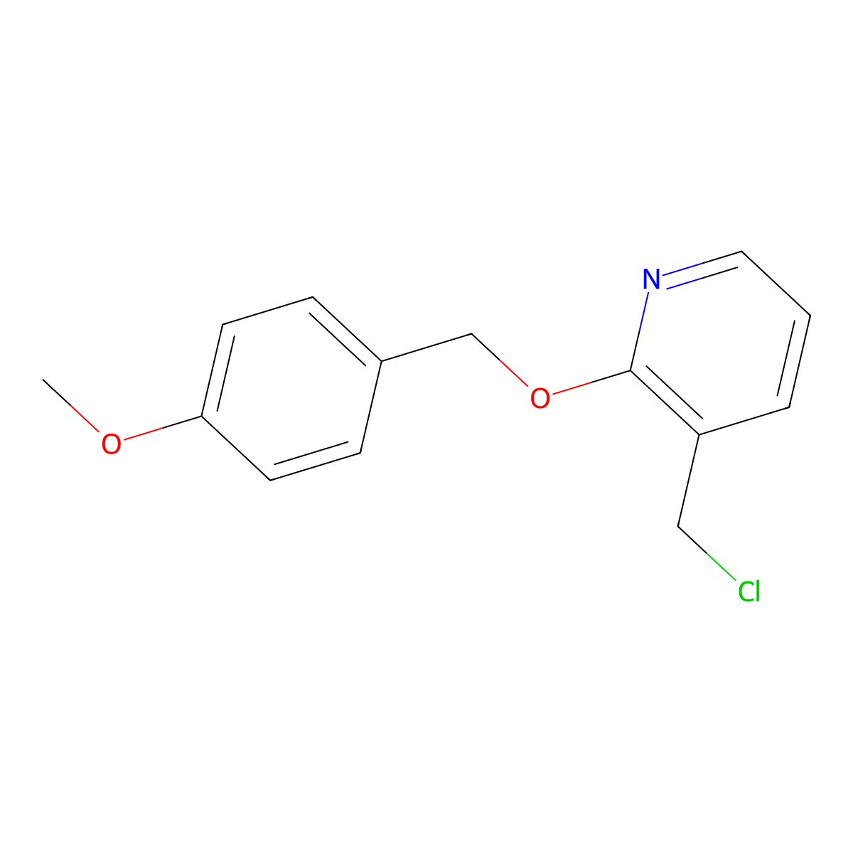 3-(Chloromethyl)-2-[(4-methoxyphenyl)methoxy]pyridine molecular structure, CAS 1293162-36-3