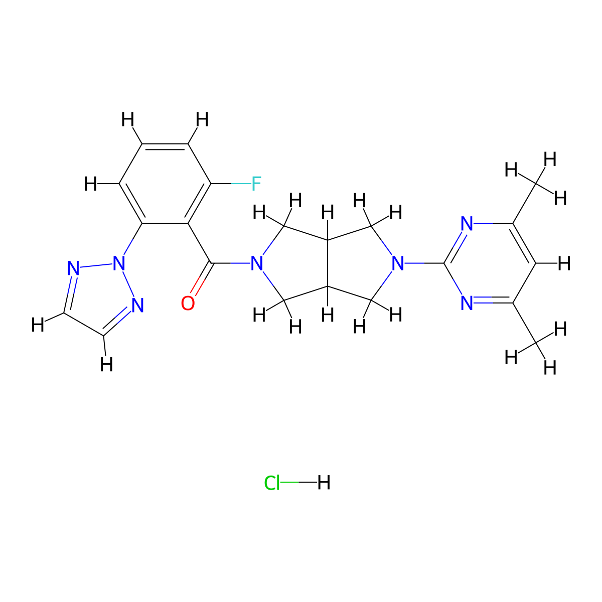Seltorexant (hydrochloride) molecular structure, CAS 1293284-49-7