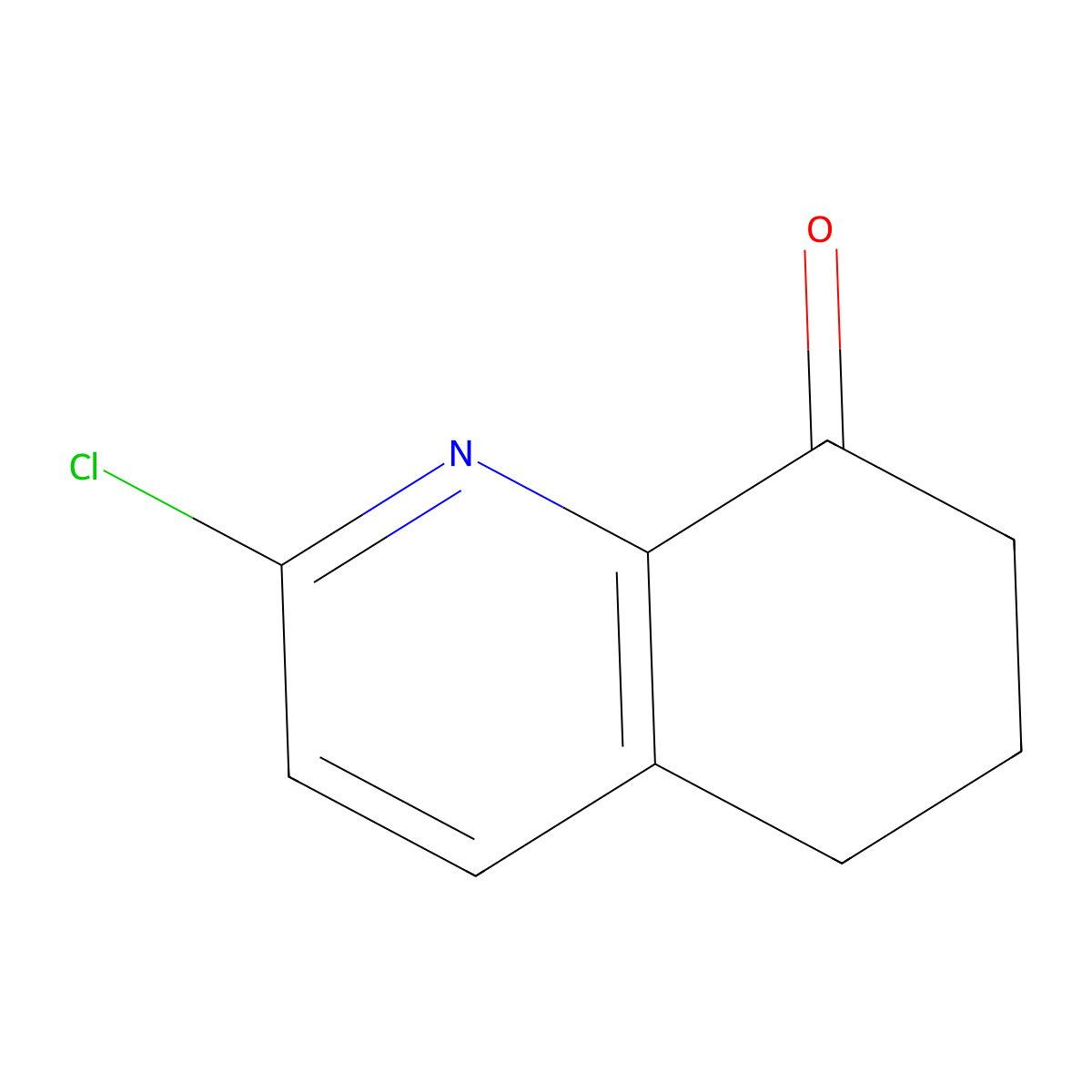2-Chloro-5,6,7,8-tetrahydroquinolin-8-one molecular structure, CAS 129337-86-6