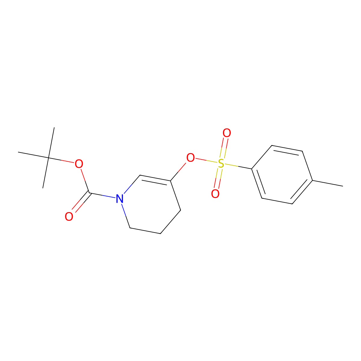 tert-butyl 5-(tosyloxy)-3,4-dihydropyridine-1(2H)-carboxylate molecular structure, CAS 1293370-51-0
