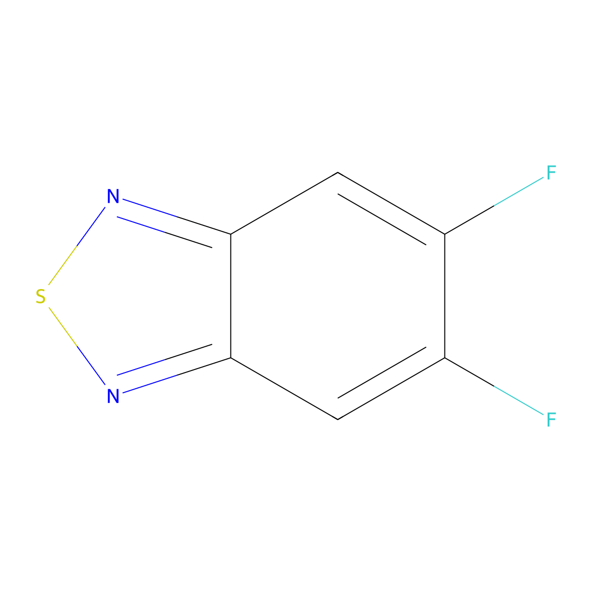 5,6-Difluoro-2,1,3-benzothiadiazole molecular structure, CAS 1293389-28-2