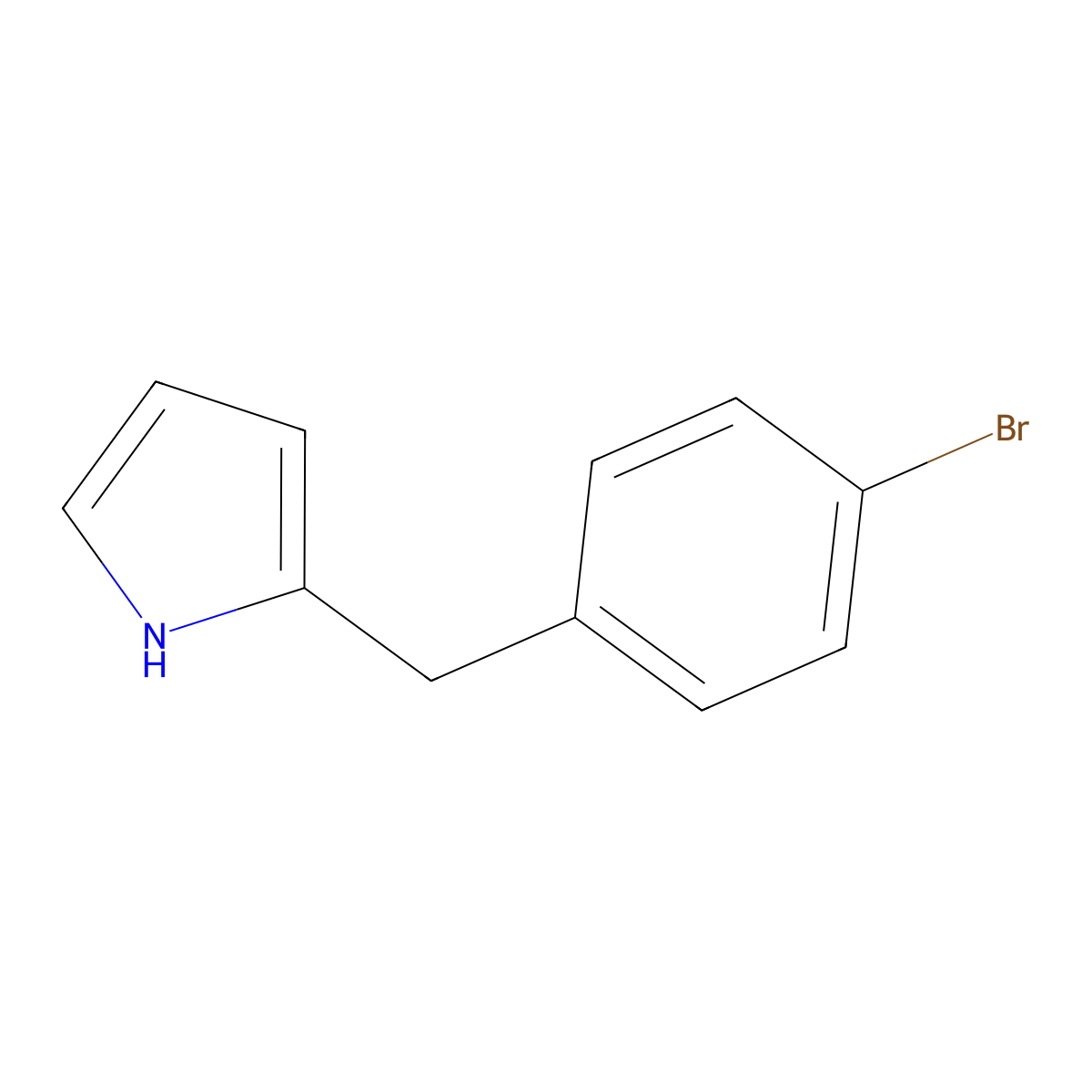 2-(4-Bromobenzyl)-1H-pyrrole molecular structure, CAS 1293391-65-7
