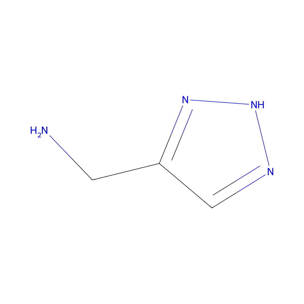 1H-1,2,3-triazol-4-ylmethanamine molecular structure, CAS 1293407-95-0