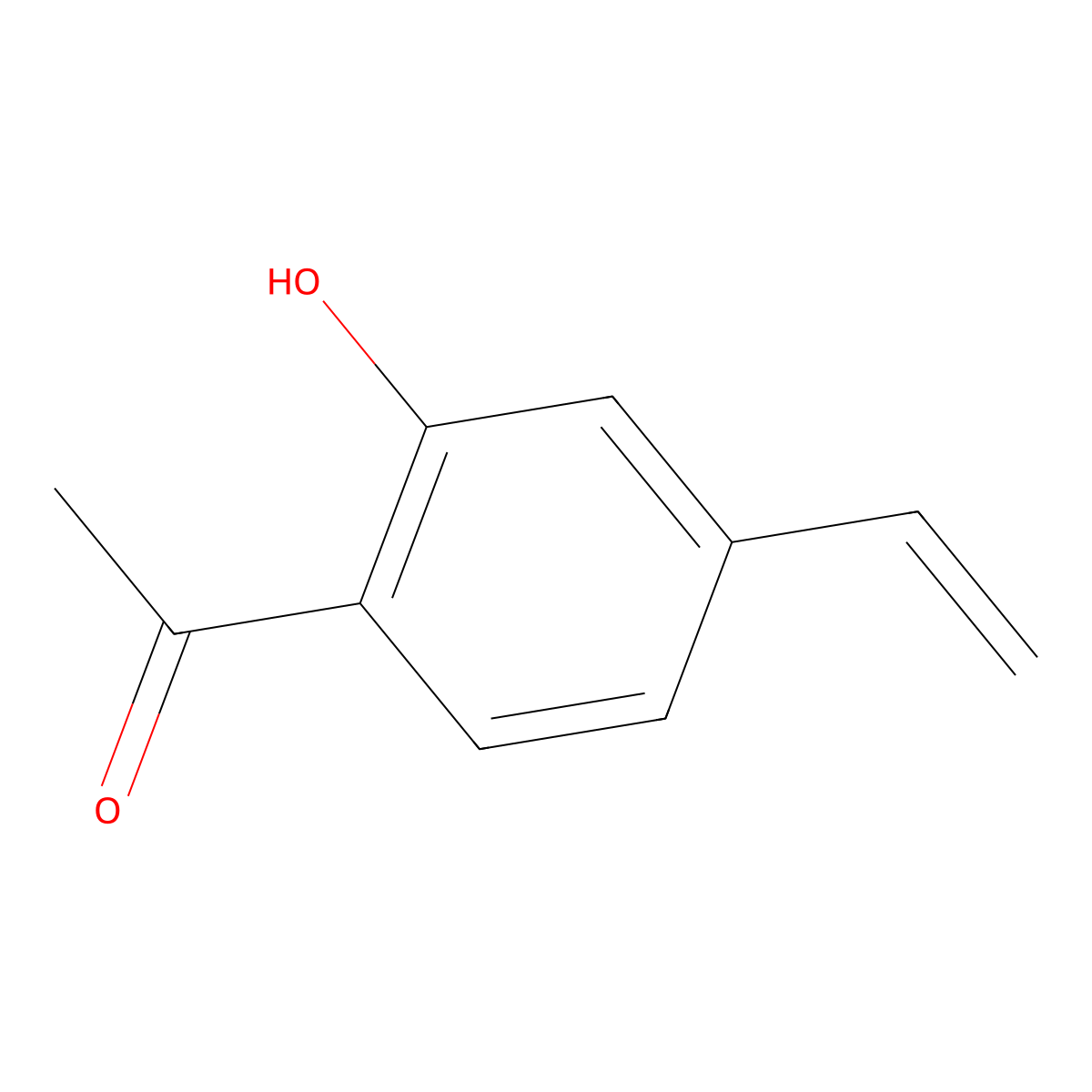 Ethanone, 1-(4-ethenyl-2-hydroxyphenyl)- molecular structure, CAS 129361-36-0