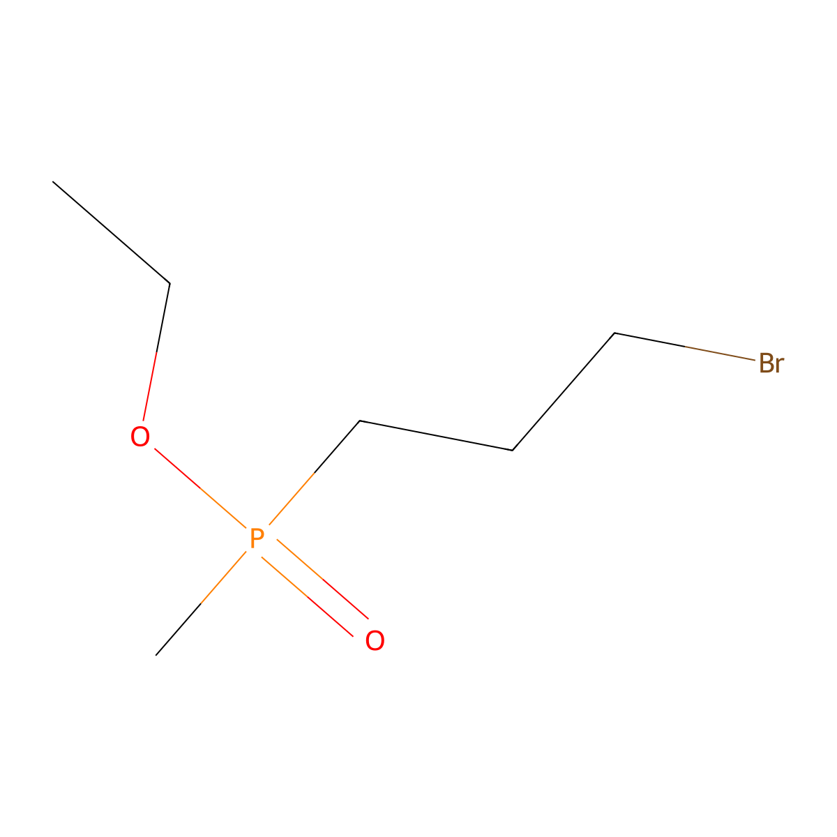 Ethyl (3-bromopropyl)methylphosphinate molecular structure, CAS 129365-30-6