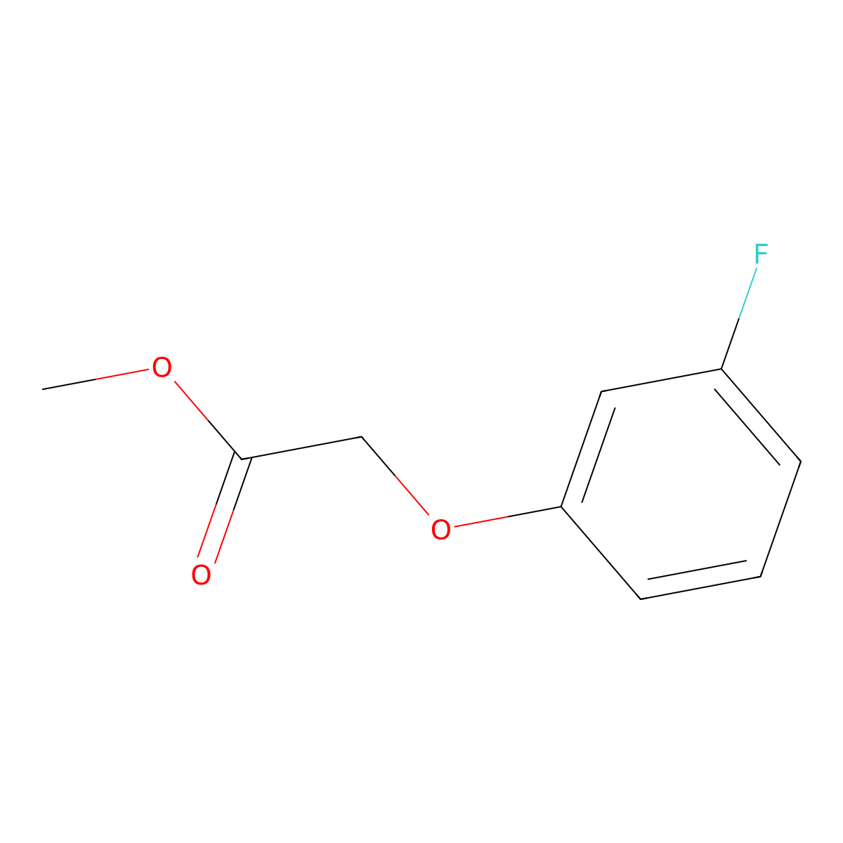 Methyl 2-(3-fluorophenoxy)acetate molecular structure, CAS 129368-01-0