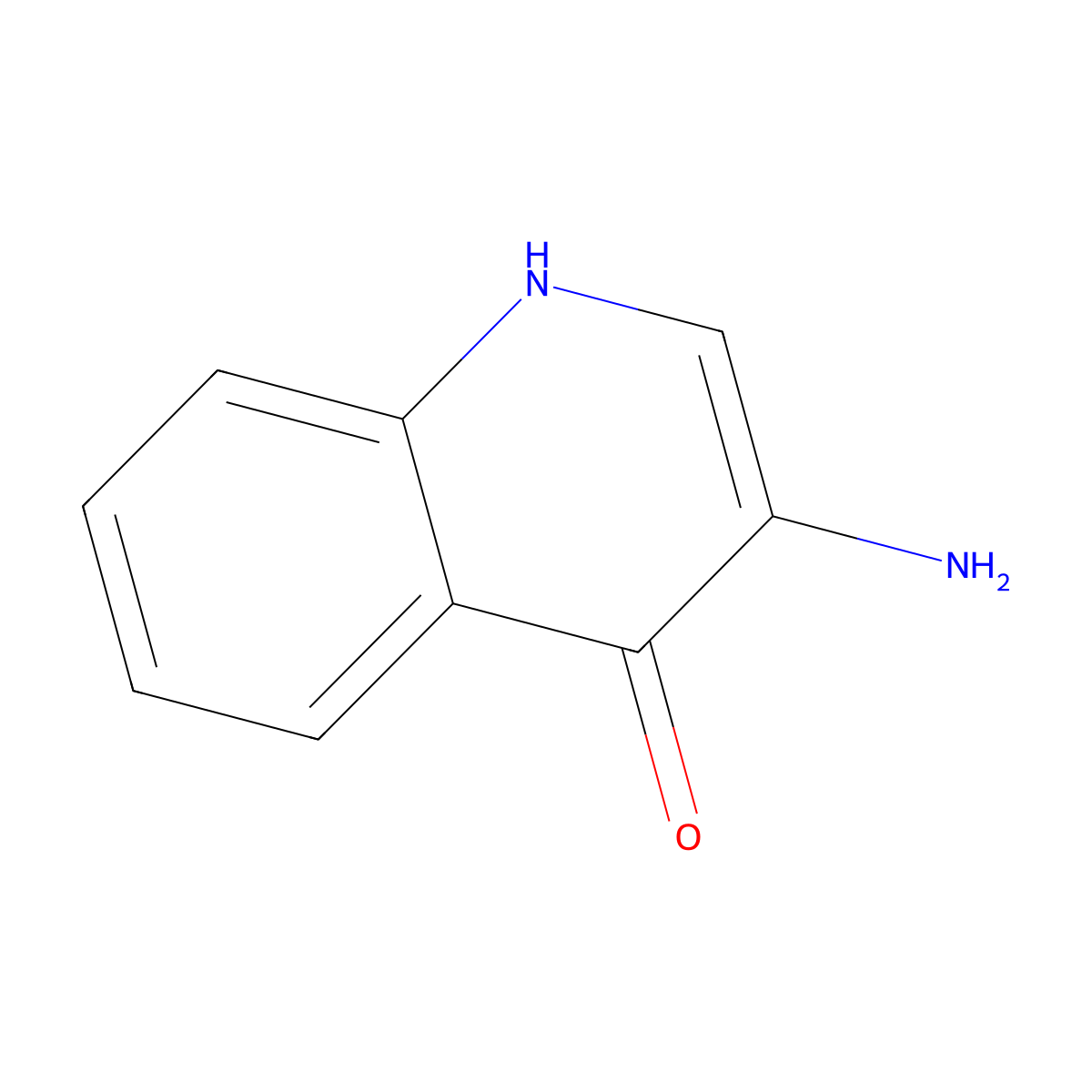 3-Aminoquinolin-4-ol molecular structure, CAS 129377-66-8