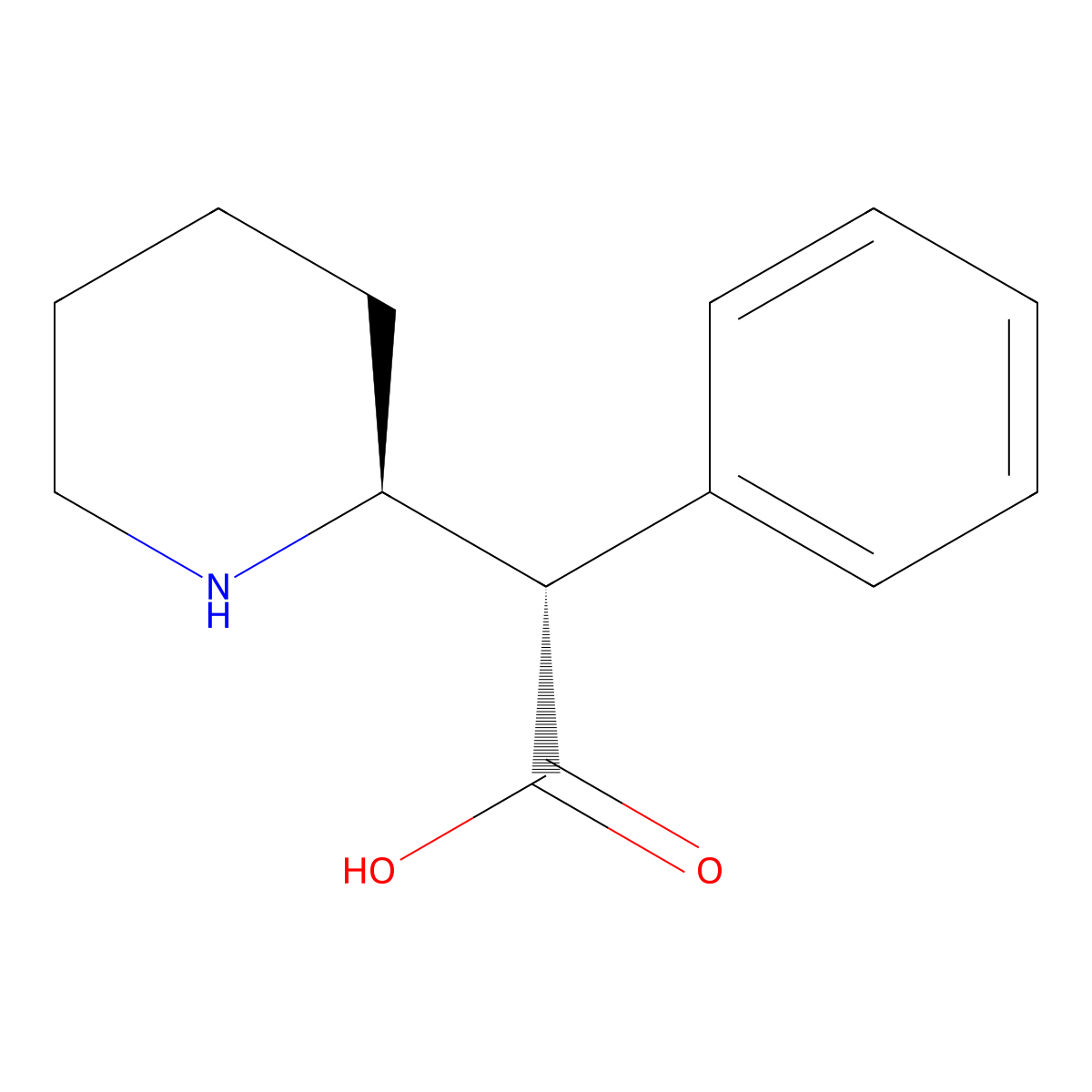 L-threo-Ritalinic acid molecular structure, CAS 129389-68-0