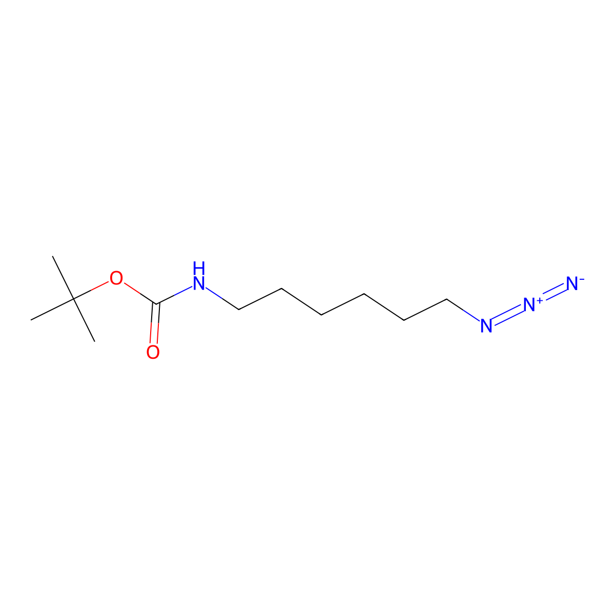 tert-Butyl (6-azidohexyl)carbamate molecular structure, CAS 129392-87-6