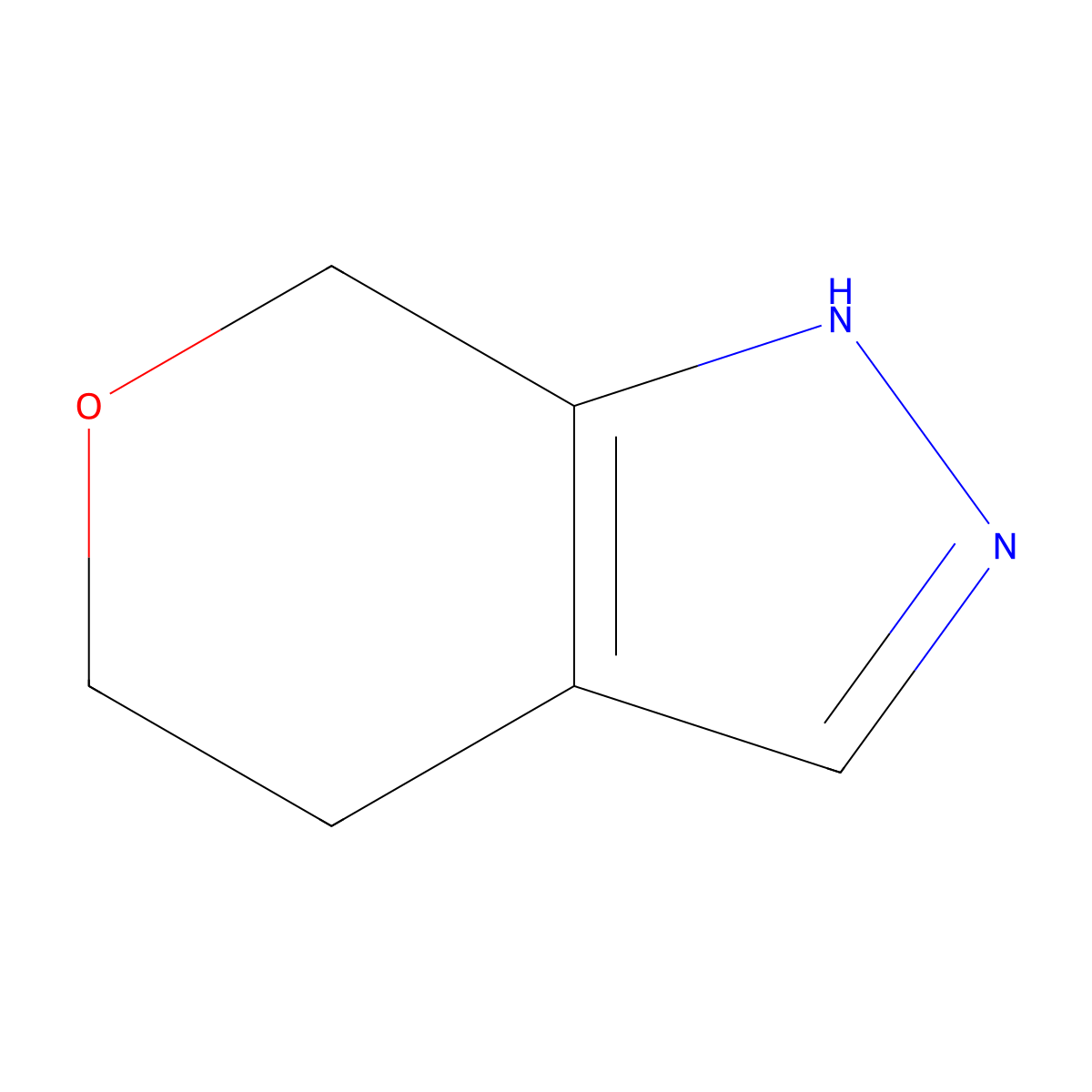 1,4,5,7-Tetrahydropyrano[3,4-C]pyrazole molecular structure, CAS 1293929-87-9