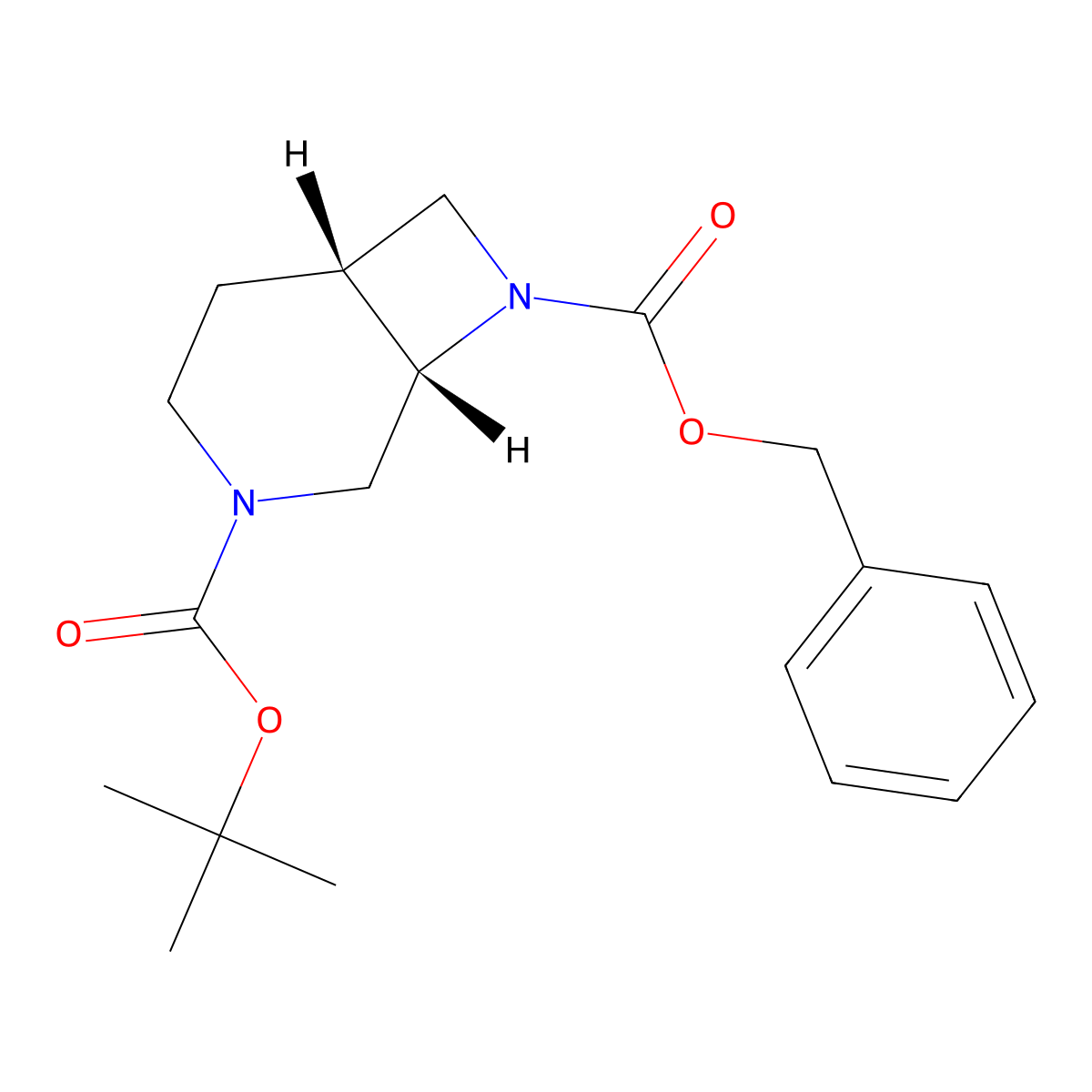 Cis-8-Benzyl 3-Tert-Butyl 3,8-Diazabicyclo[4.2.0]Octane-3,8-Dicarboxylate molecular structure, CAS 1293940-93-8
